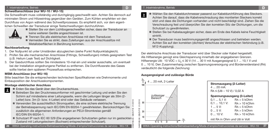 WIKA WU-16 User Manual | Page 14 / 37