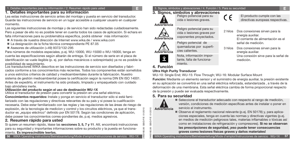 WIKA WU-16 User Manual | Page 29 / 37