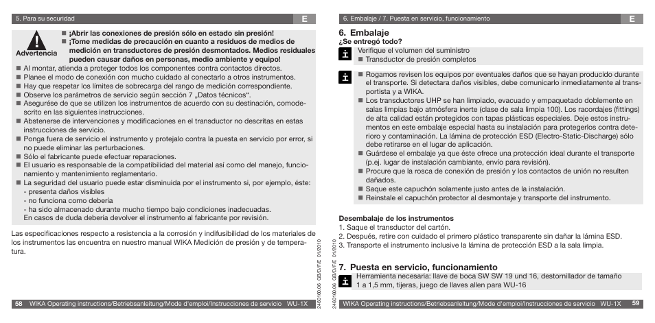 WIKA WU-16 User Manual | Page 30 / 37