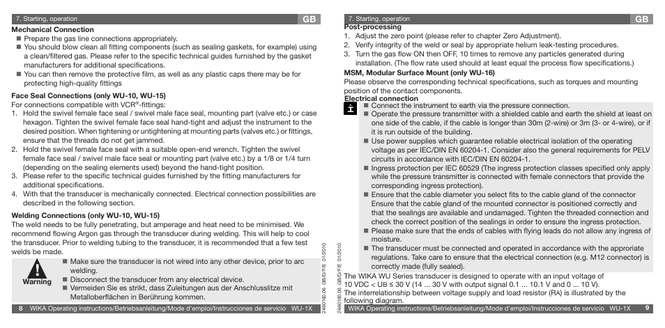 WIKA WU-16 User Manual | Page 5 / 37