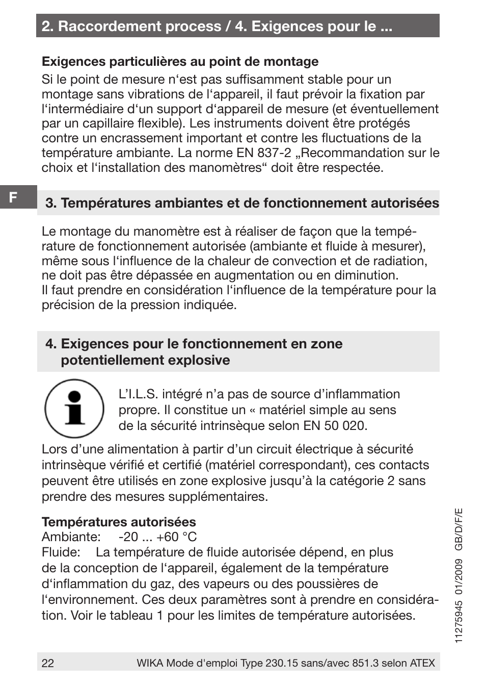 WIKA 230.15-851 User Manual | Page 22 / 32