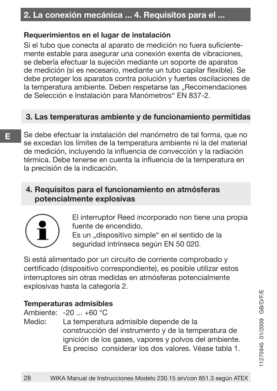 WIKA 230.15-851 User Manual | Page 28 / 32