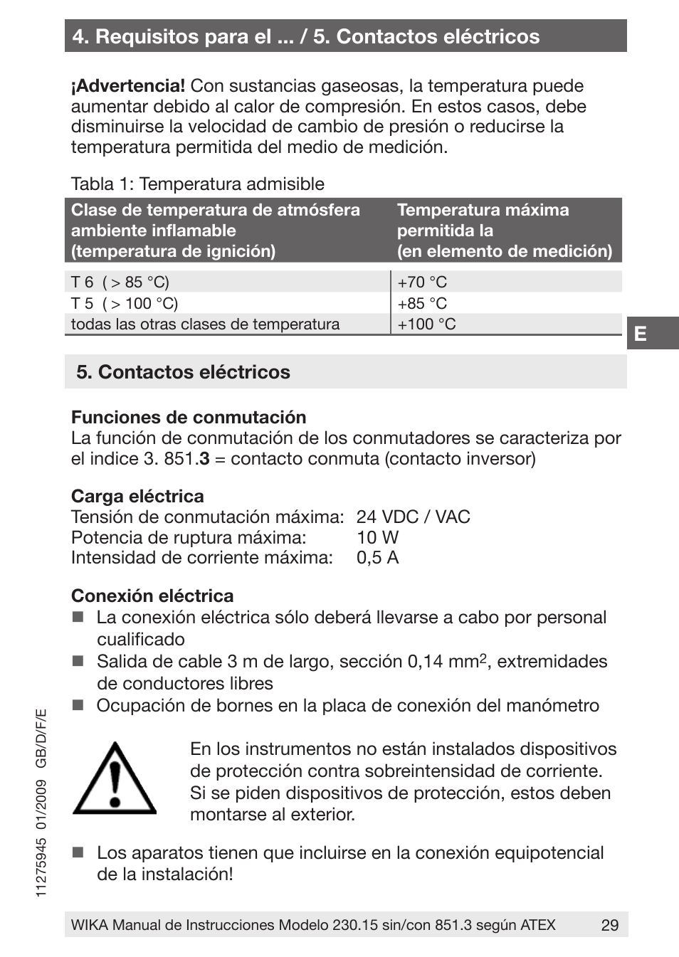 WIKA 230.15-851 User Manual | Page 29 / 32