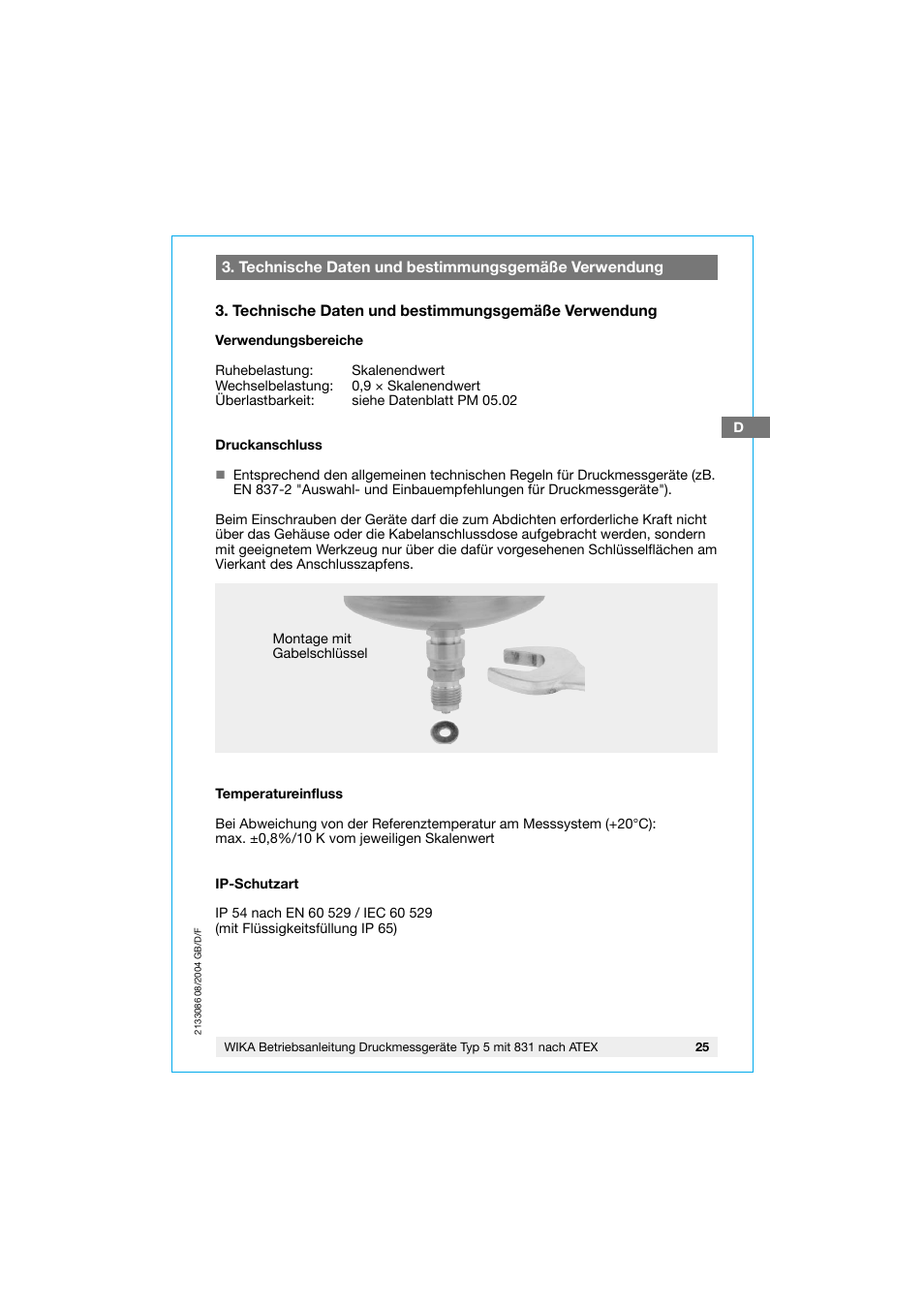 WIKA 532.53+8xx User Manual | Page 25 / 52
