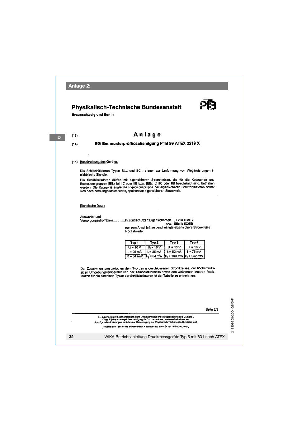 WIKA 532.53+8xx User Manual | Page 32 / 52