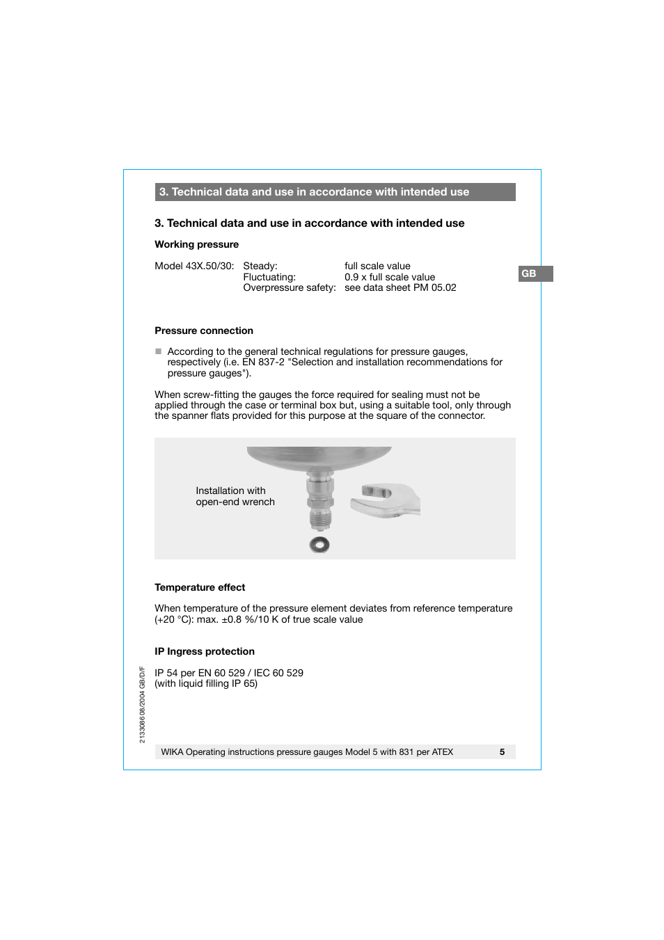 WIKA 532.53+8xx User Manual | Page 5 / 52