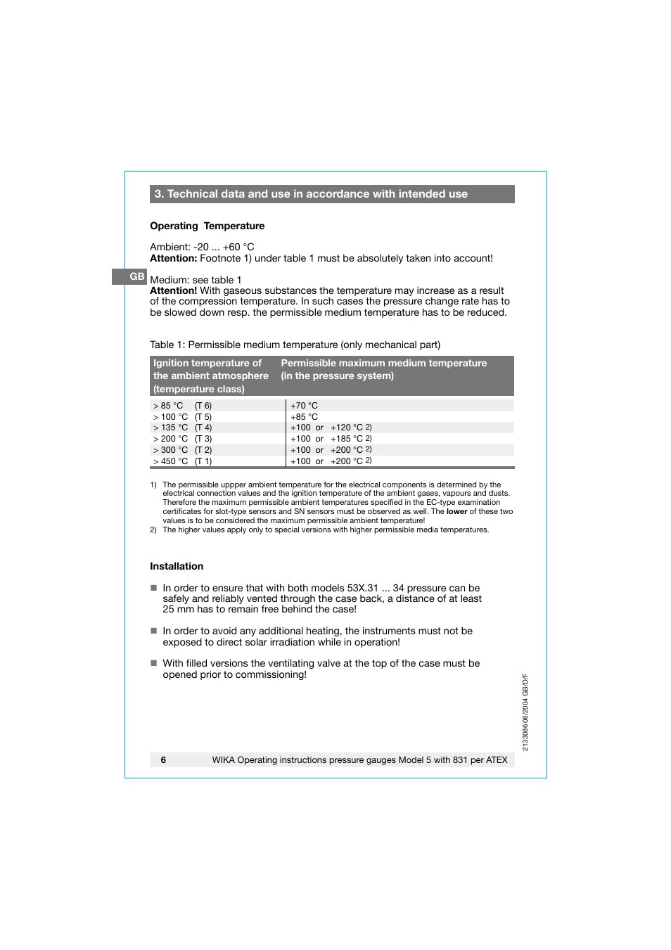 WIKA 532.53+8xx User Manual | Page 6 / 52