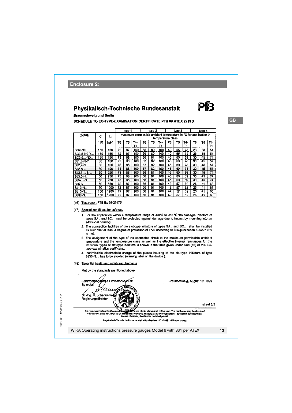 WIKA 630.20 User Manual | Page 13 / 52