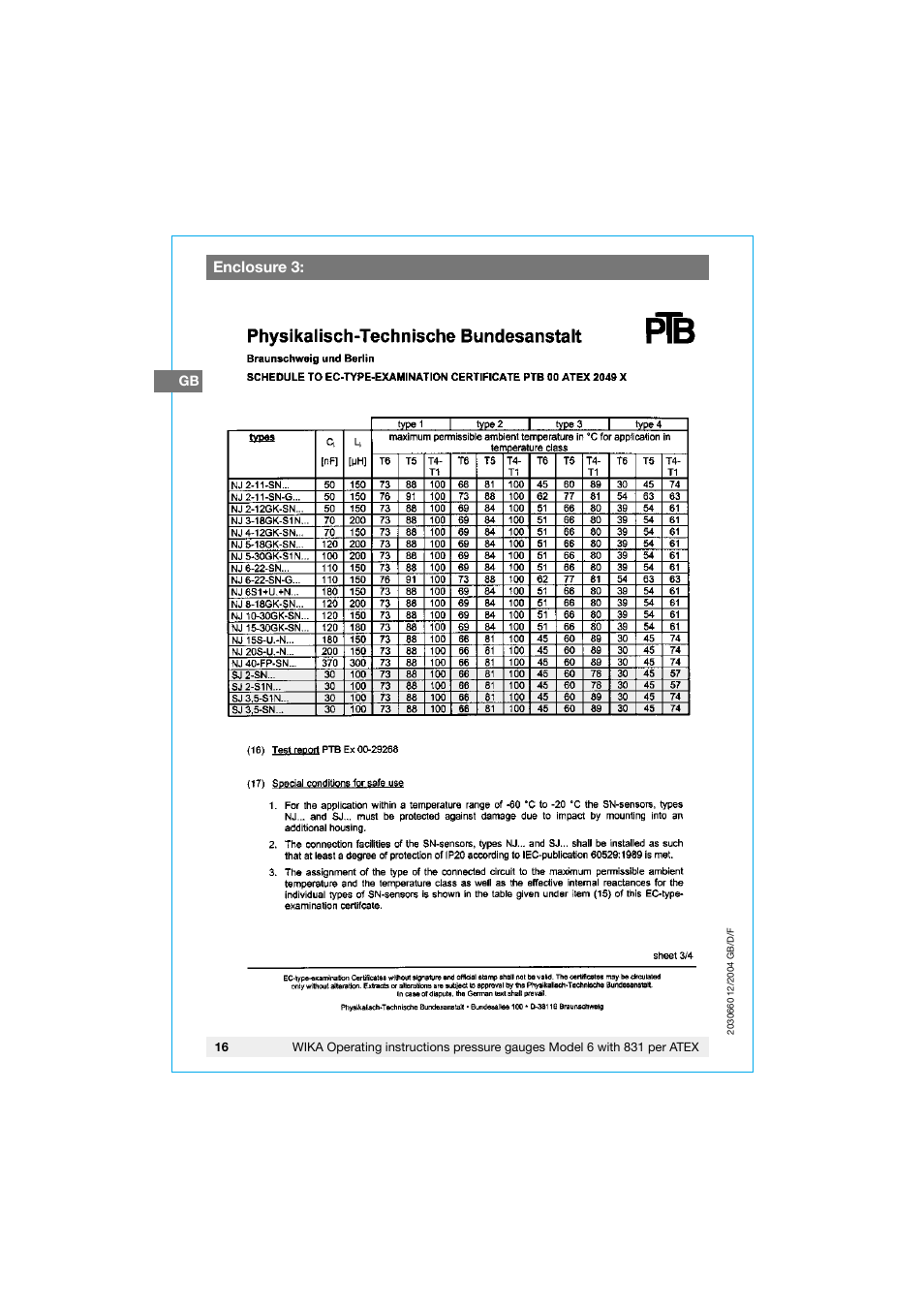 WIKA 630.20 User Manual | Page 16 / 52