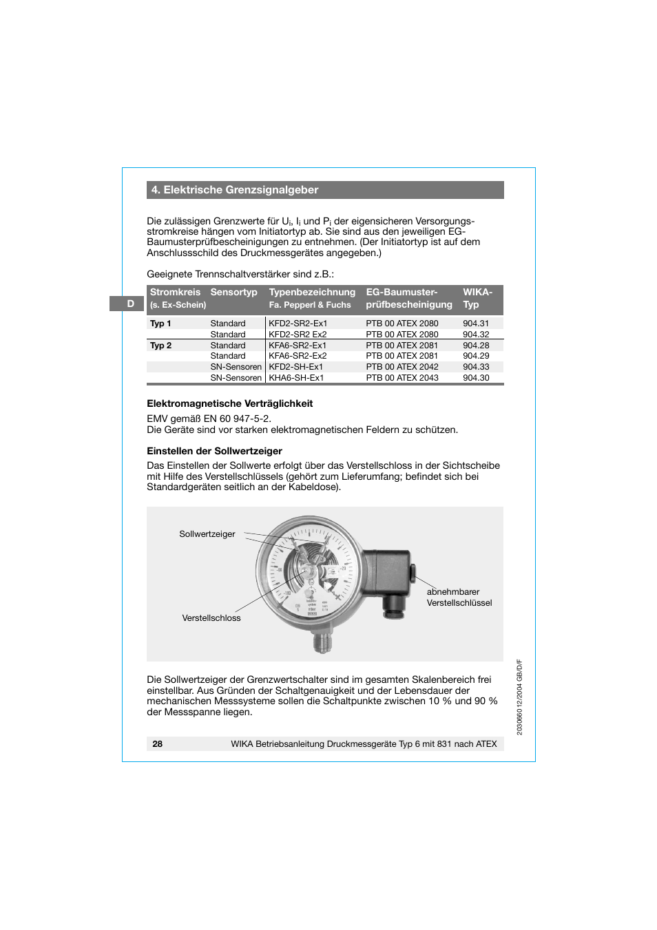 WIKA 630.20 User Manual | Page 28 / 52