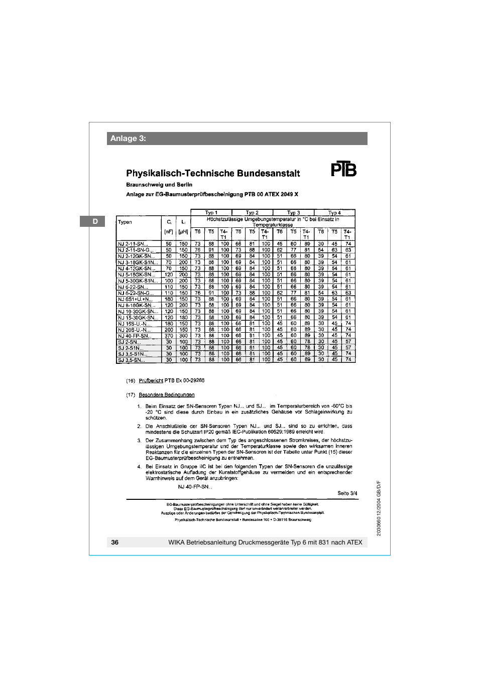 WIKA 630.20 User Manual | Page 36 / 52