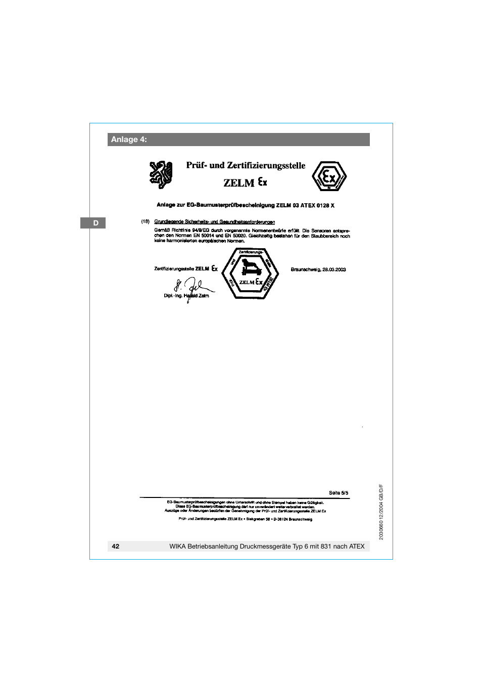 WIKA 630.20 User Manual | Page 42 / 52