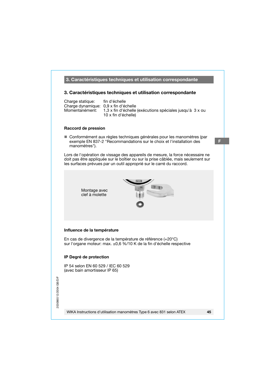 WIKA 630.20 User Manual | Page 45 / 52