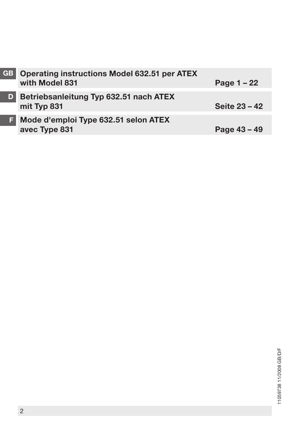 WIKA 632.51+8xx User Manual | Page 2 / 52