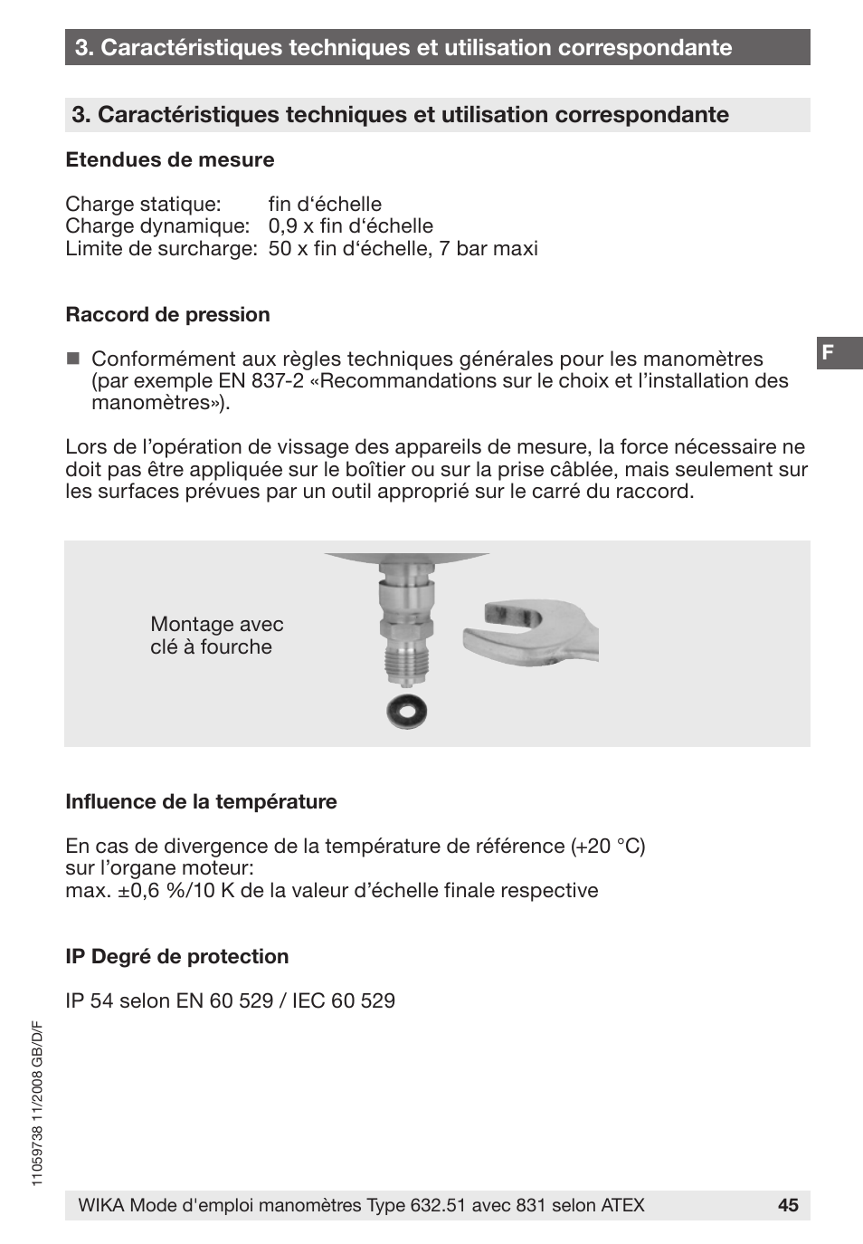 WIKA 632.51+8xx User Manual | Page 45 / 52