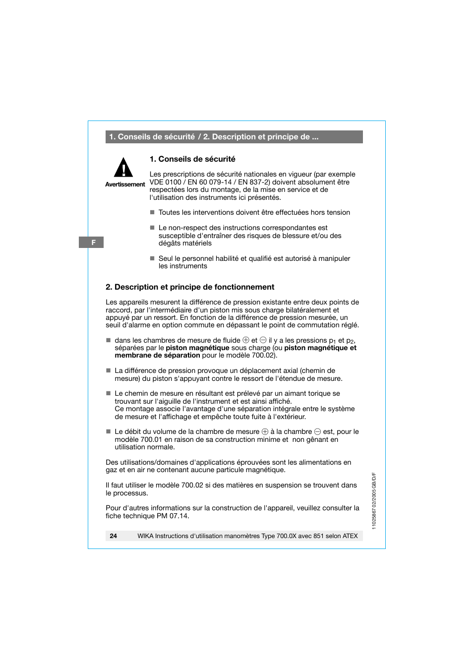 WIKA 700.02 User Manual | Page 24 / 32