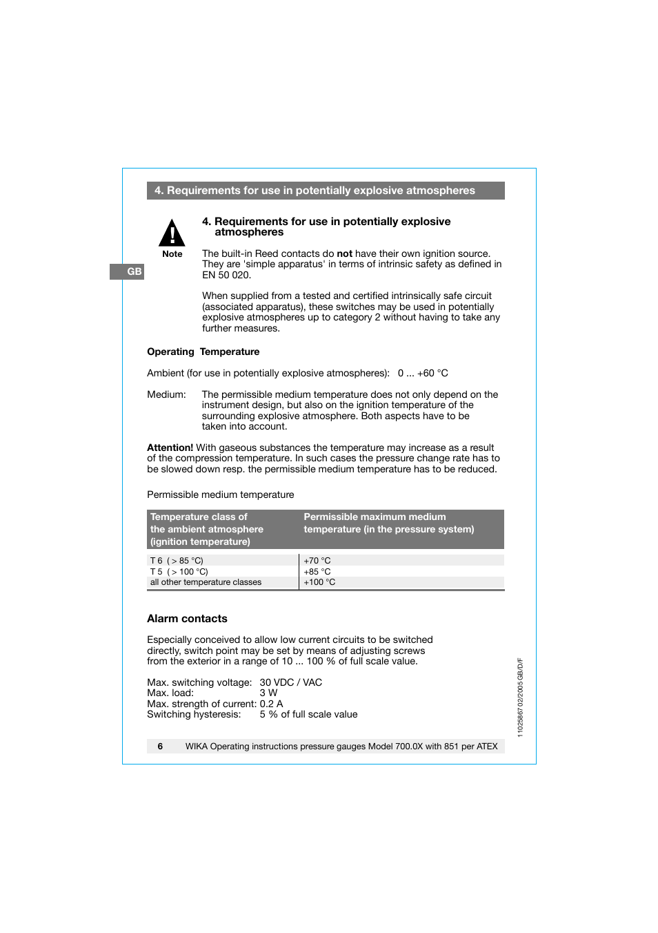 WIKA 700.02 User Manual | Page 6 / 32
