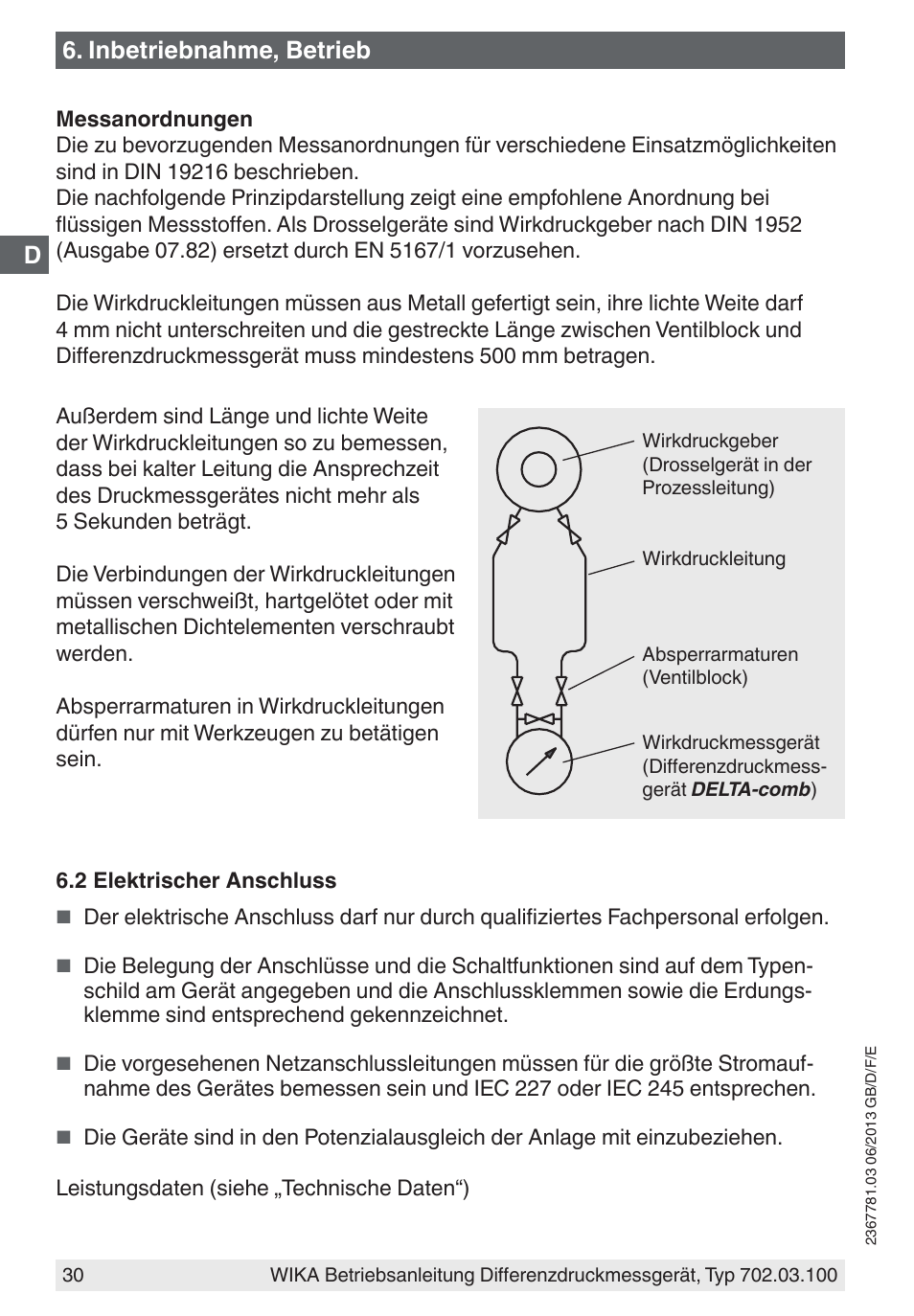 Inbetriebnahme, betrieb | WIKA 702.03.100 User Manual | Page 30 / 72