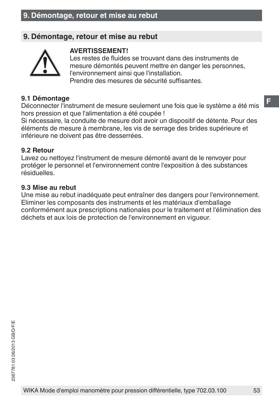 WIKA 702.03.100 User Manual | Page 53 / 72