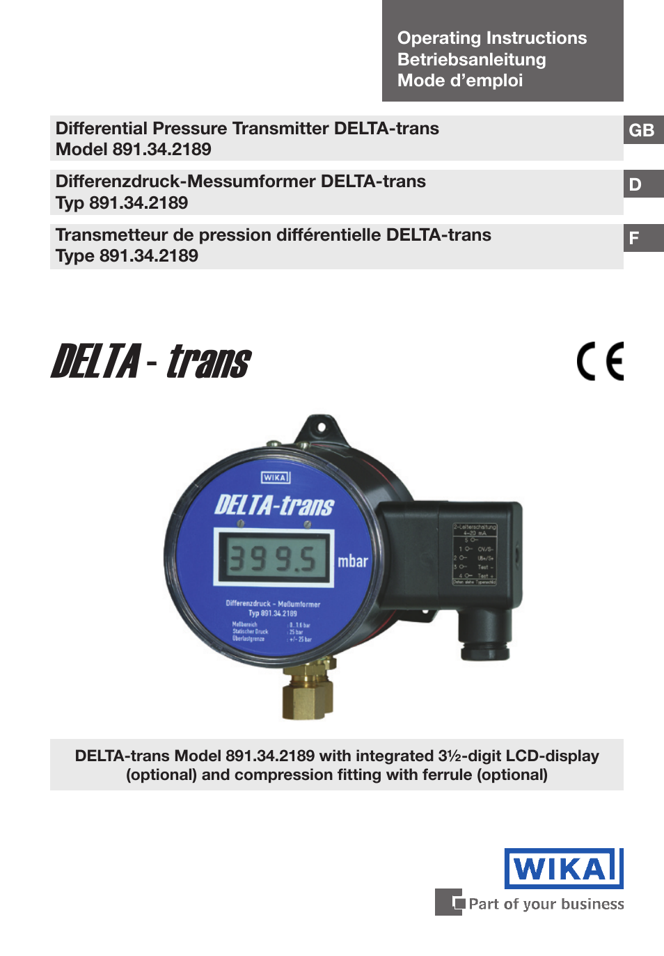 WIKA 891.34.2189 User Manual | 44 pages