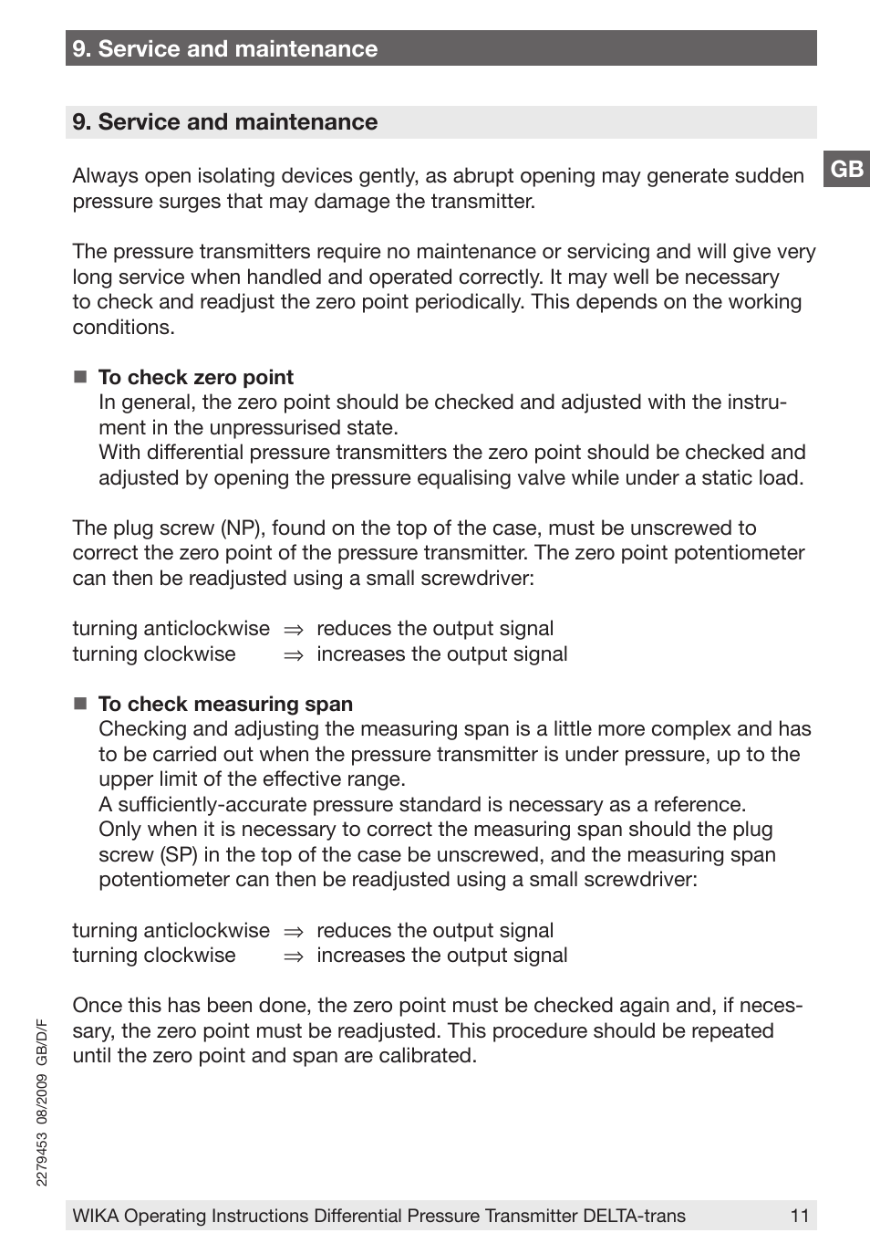 WIKA 891.34.2189 User Manual | Page 11 / 44
