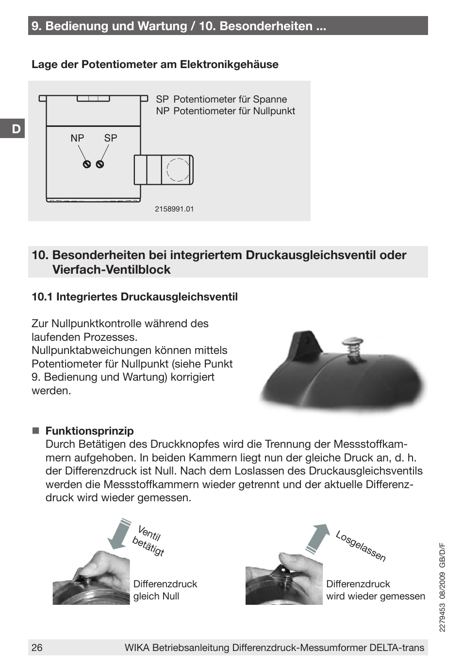 D9. bedienung und wartung / 10. besonderheiten | WIKA 891.34.2189 User Manual | Page 26 / 44