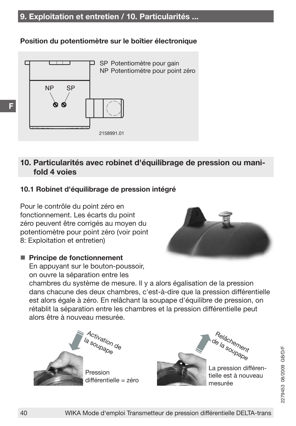 F9. exploitation et entretien / 10. particularités | WIKA 891.34.2189 User Manual | Page 40 / 44