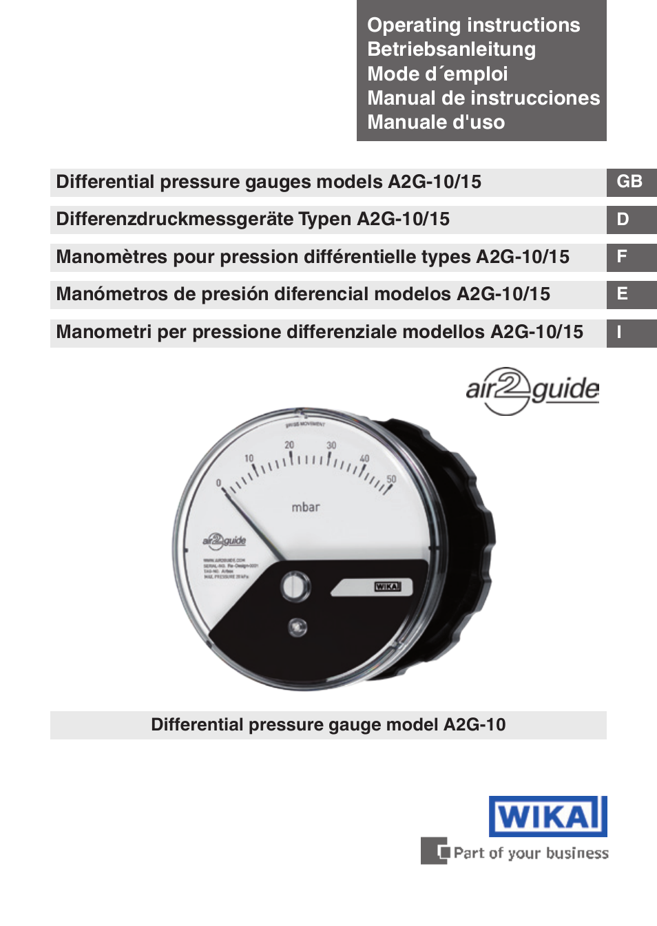 WIKA A2G-15 User Manual | 56 pages