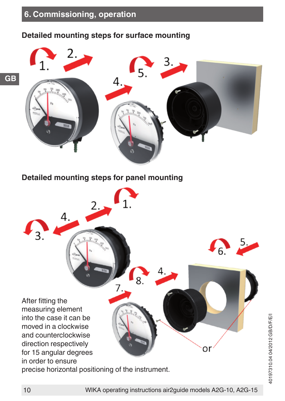 WIKA A2G-15 User Manual | Page 10 / 56