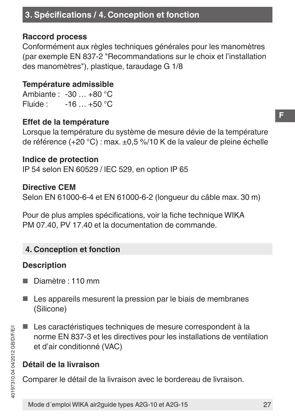 WIKA A2G-15 User Manual | Page 27 / 56