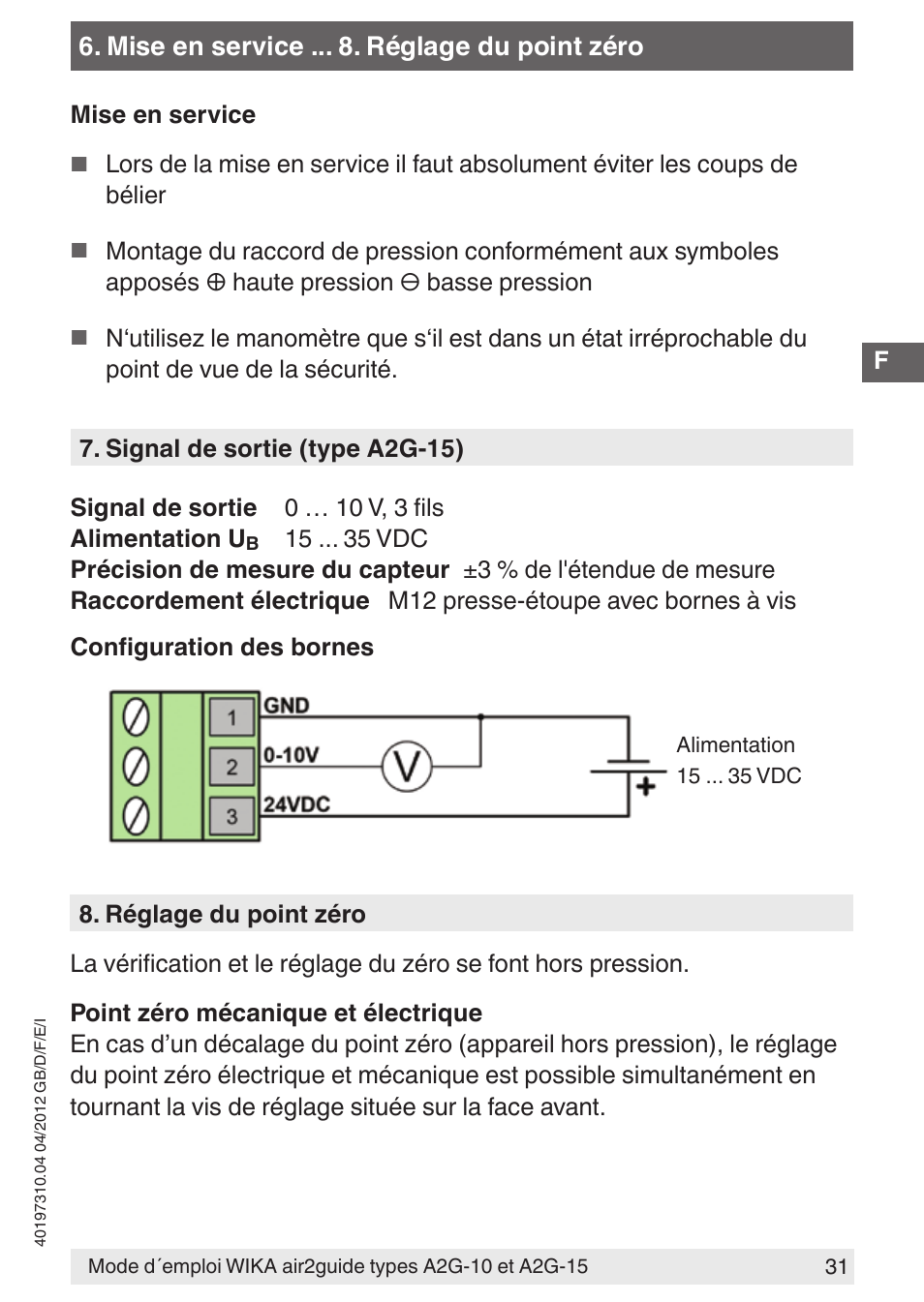 WIKA A2G-15 User Manual | Page 31 / 56