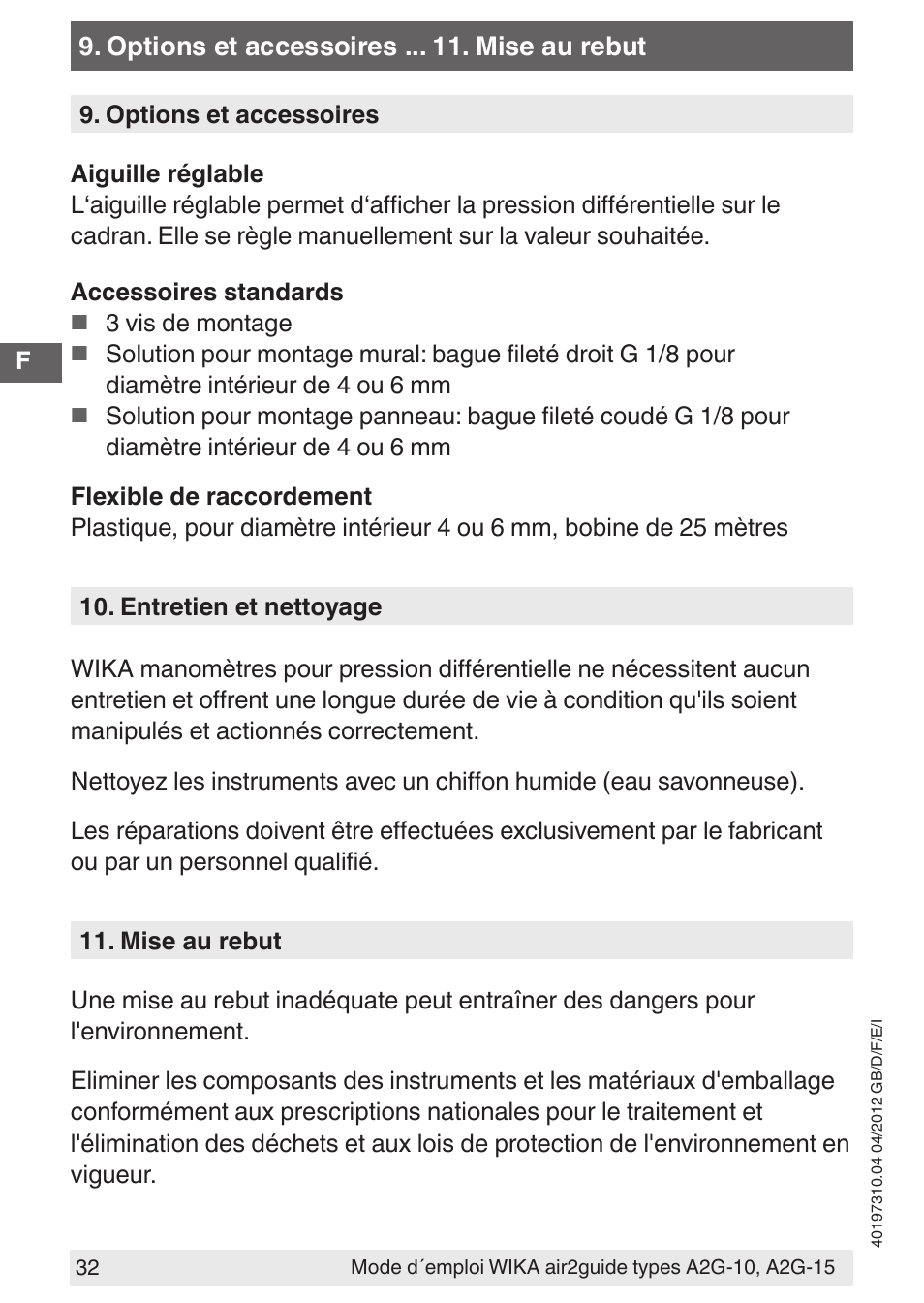 WIKA A2G-15 User Manual | Page 32 / 56