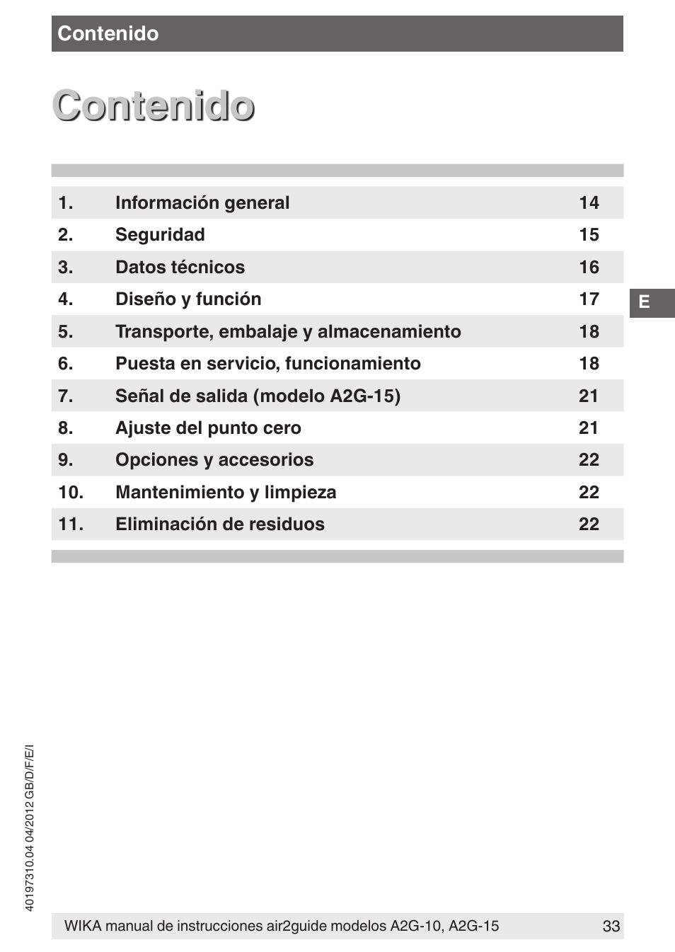 WIKA A2G-15 User Manual | Page 33 / 56