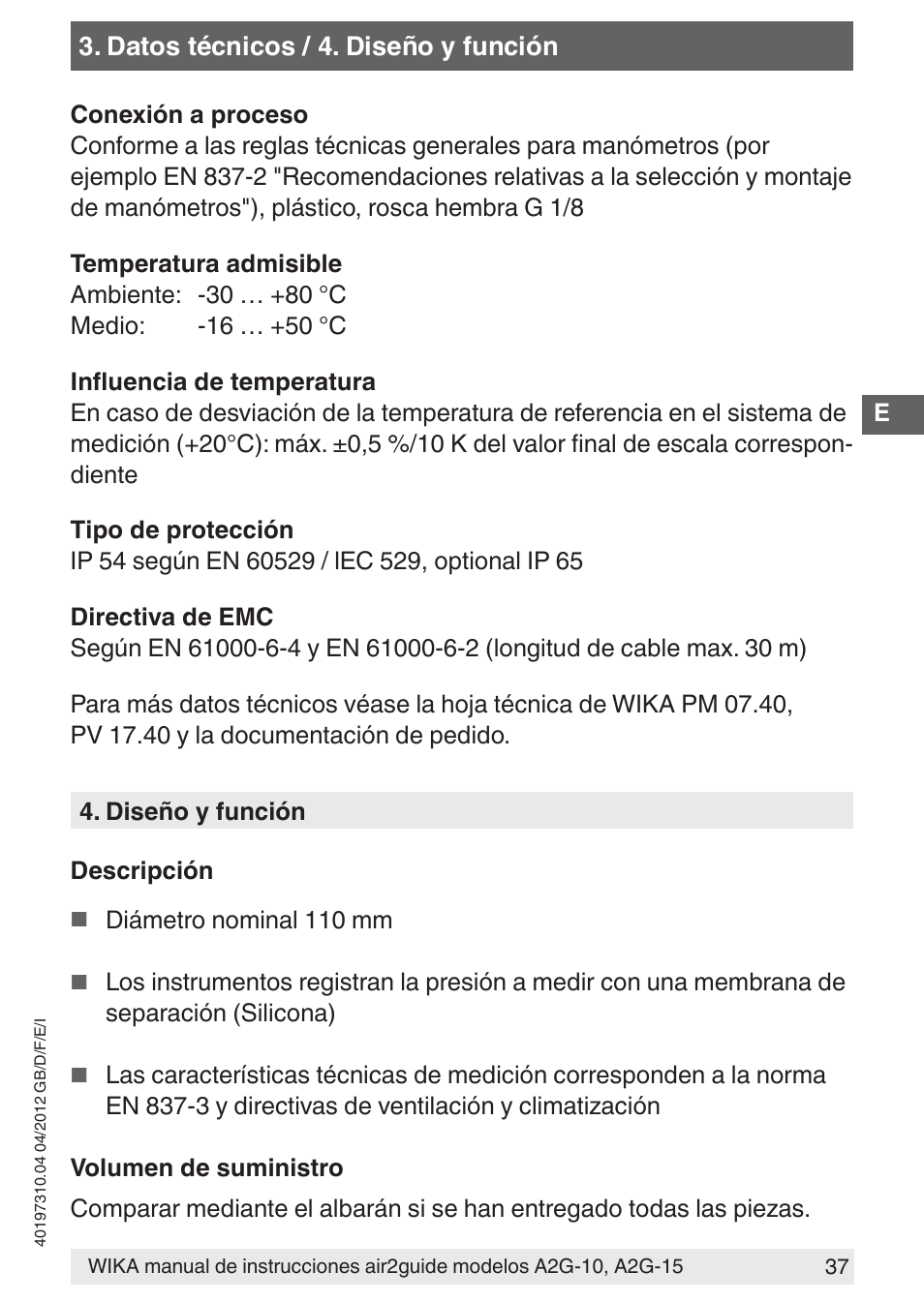 WIKA A2G-15 User Manual | Page 37 / 56