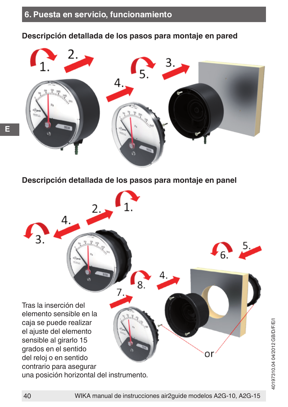 WIKA A2G-15 User Manual | Page 40 / 56