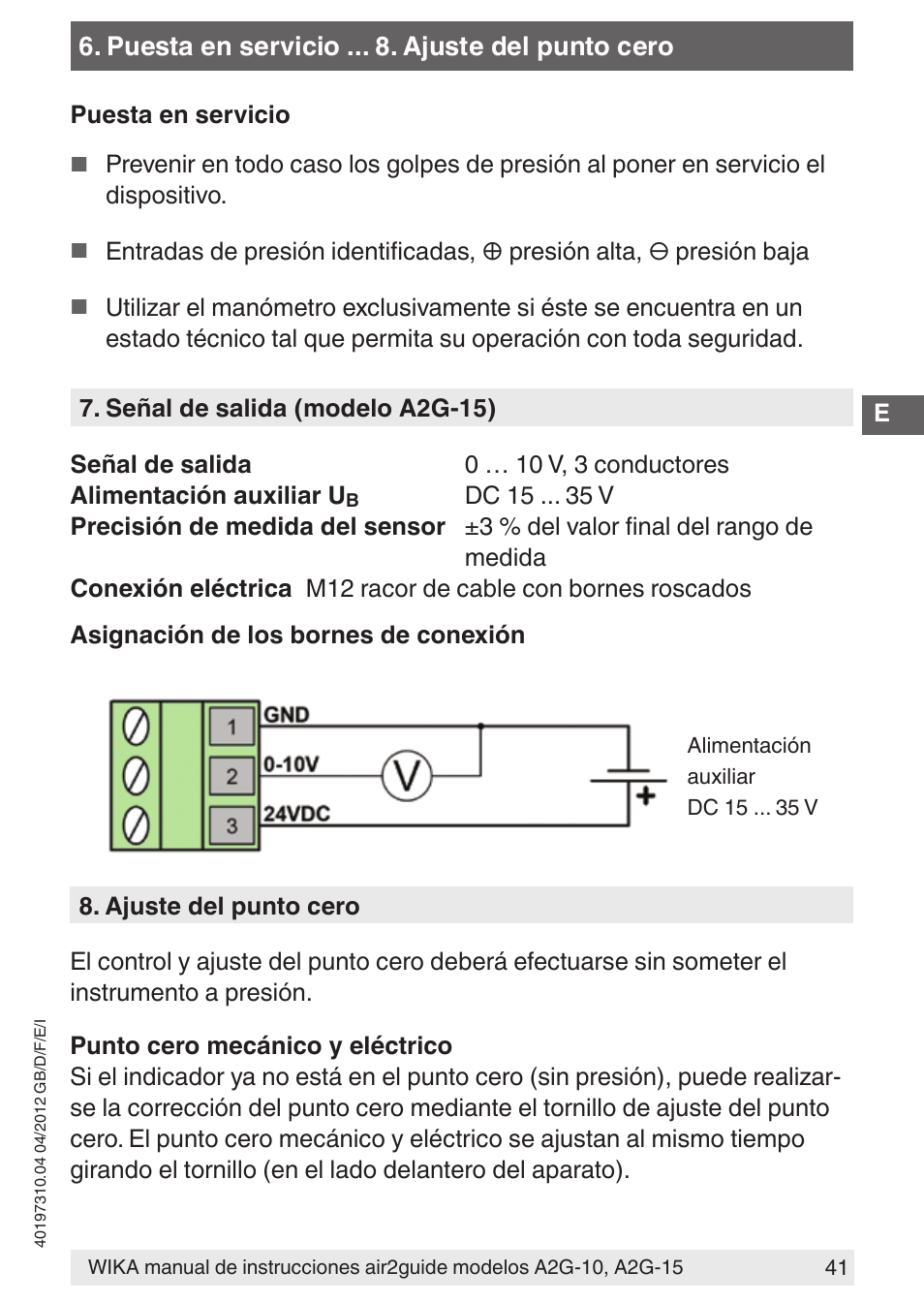 WIKA A2G-15 User Manual | Page 41 / 56