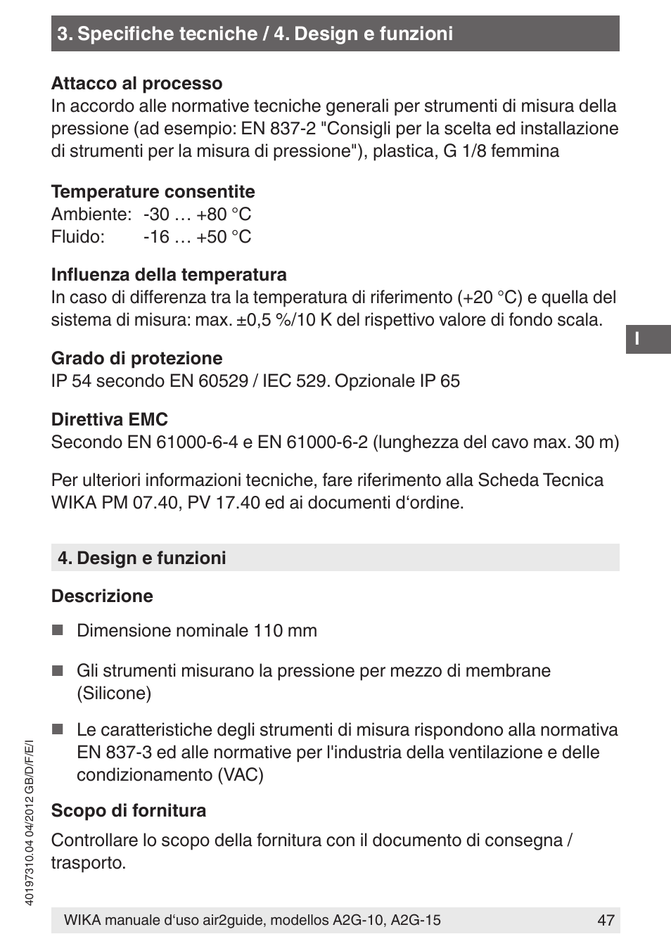 WIKA A2G-15 User Manual | Page 47 / 56