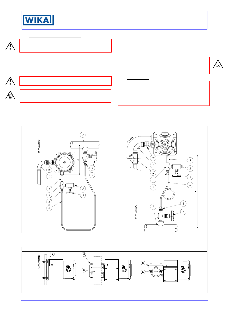 Instruction manual ni-205, Weatherproof explosionproof | WIKA APA10 User Manual | Page 6 / 6