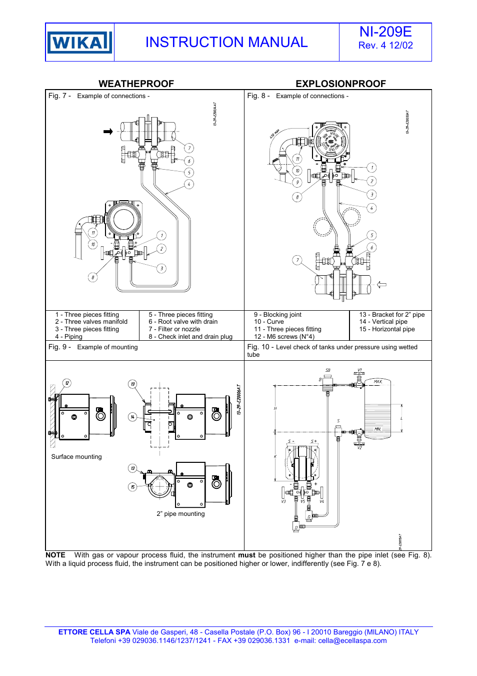 Instruction manual ni-209e, Weatheproof explosionproof | WIKA DA10 User Manual | Page 7 / 7
