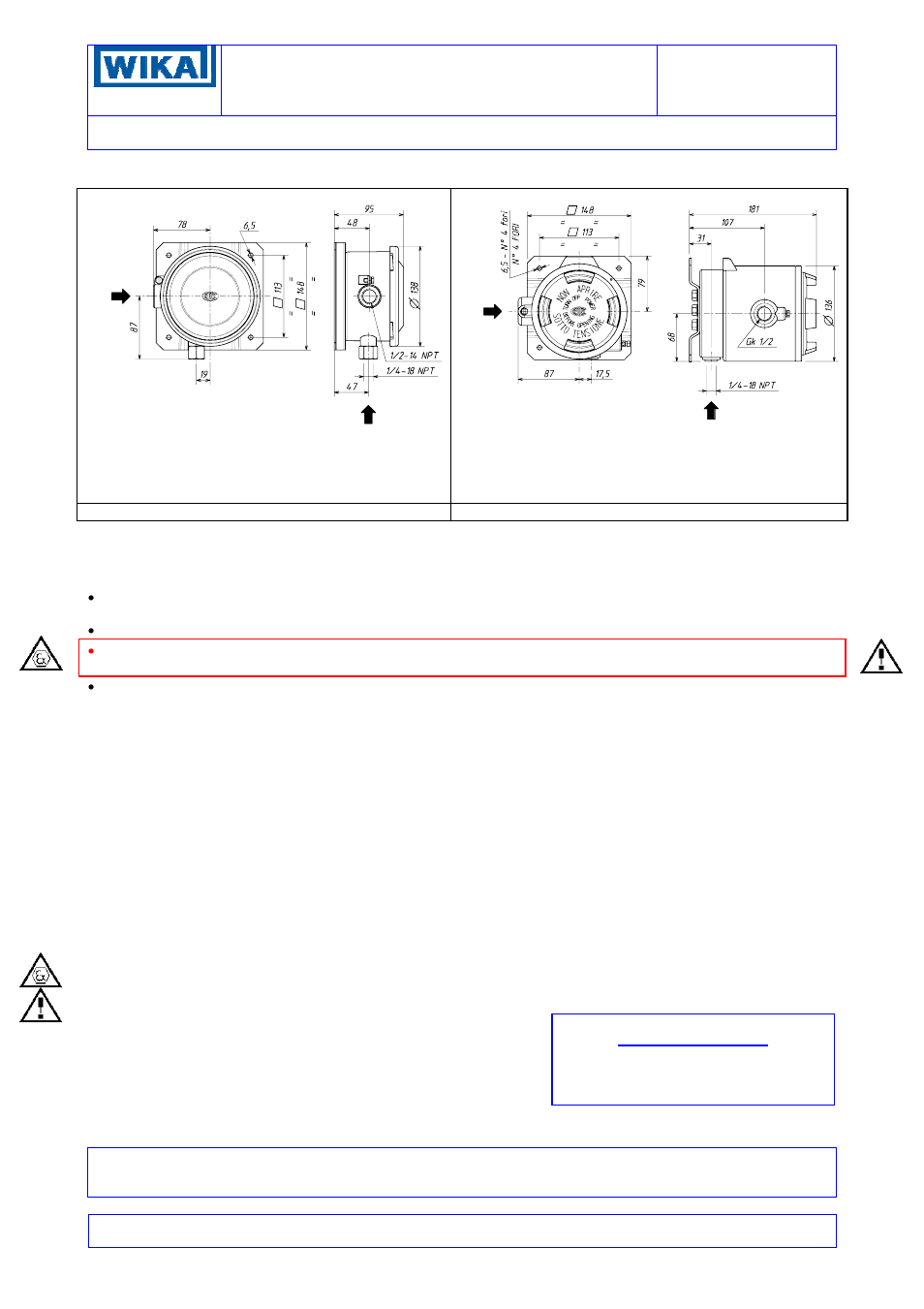 WIKA BWX User Manual | 7 pages