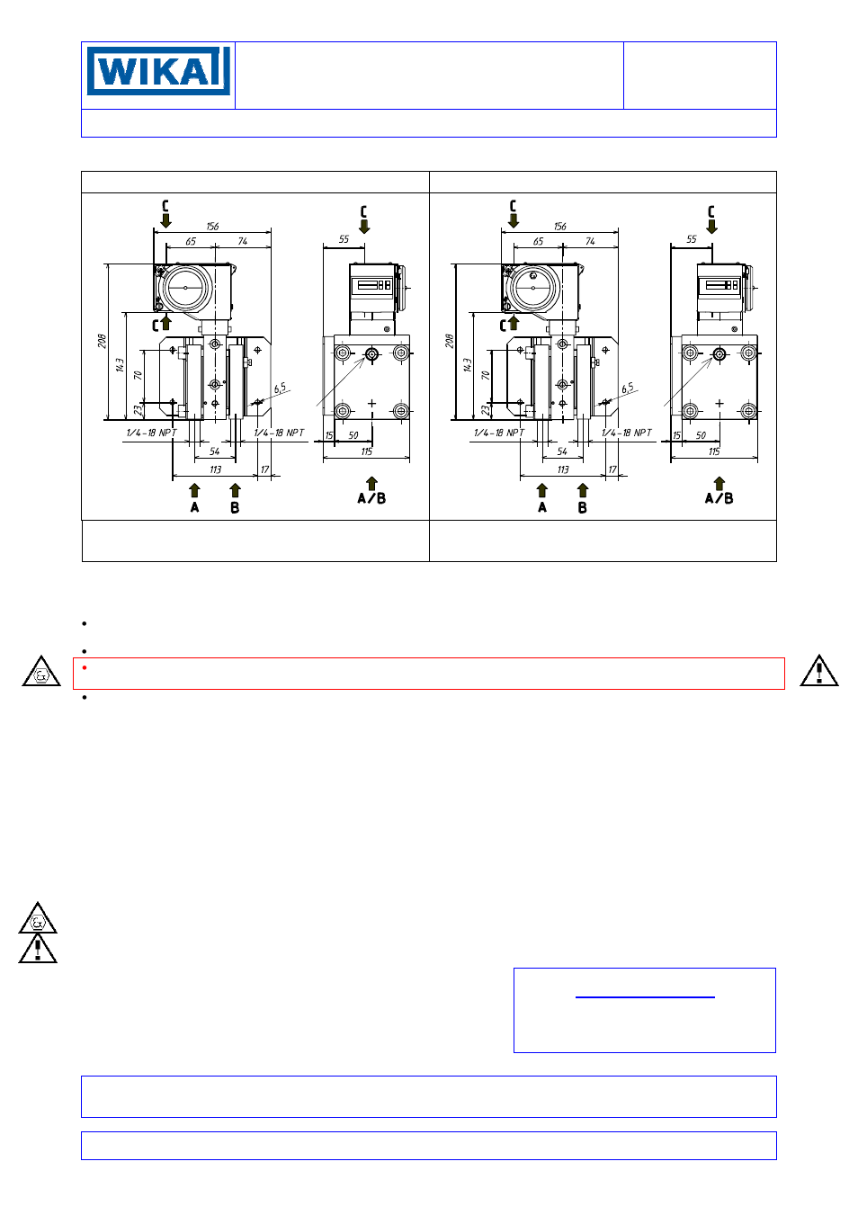 WIKA DE User Manual | 7 pages