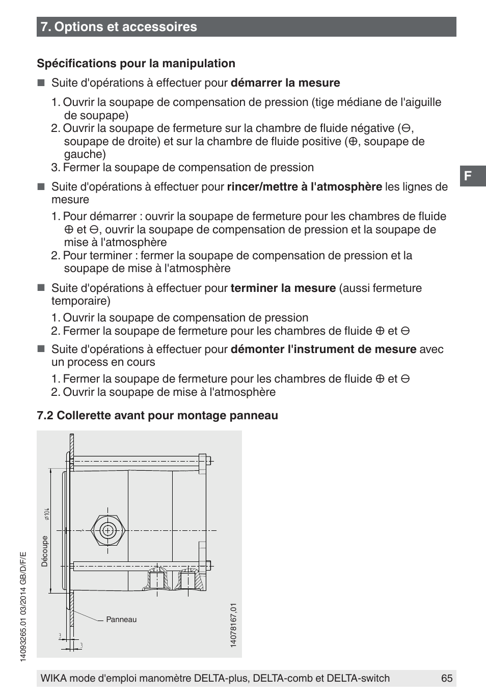 Options et accessoires | WIKA DPS40 User Manual | Page 65 / 92