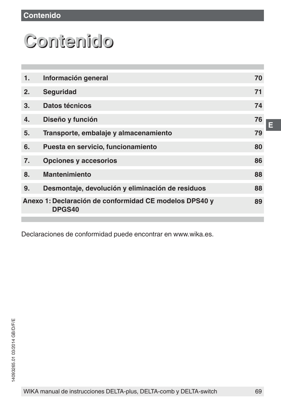 WIKA DPS40 User Manual | Page 69 / 92