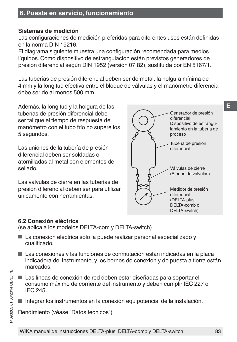 Puesta en servicio, funcionamiento | WIKA DPS40 User Manual | Page 83 / 92