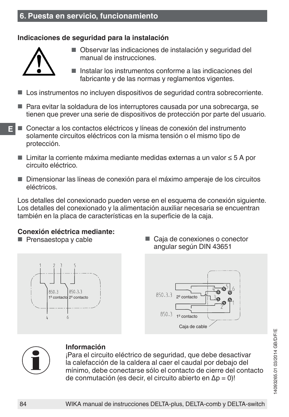 Puesta en servicio, funcionamiento | WIKA DPS40 User Manual | Page 84 / 92