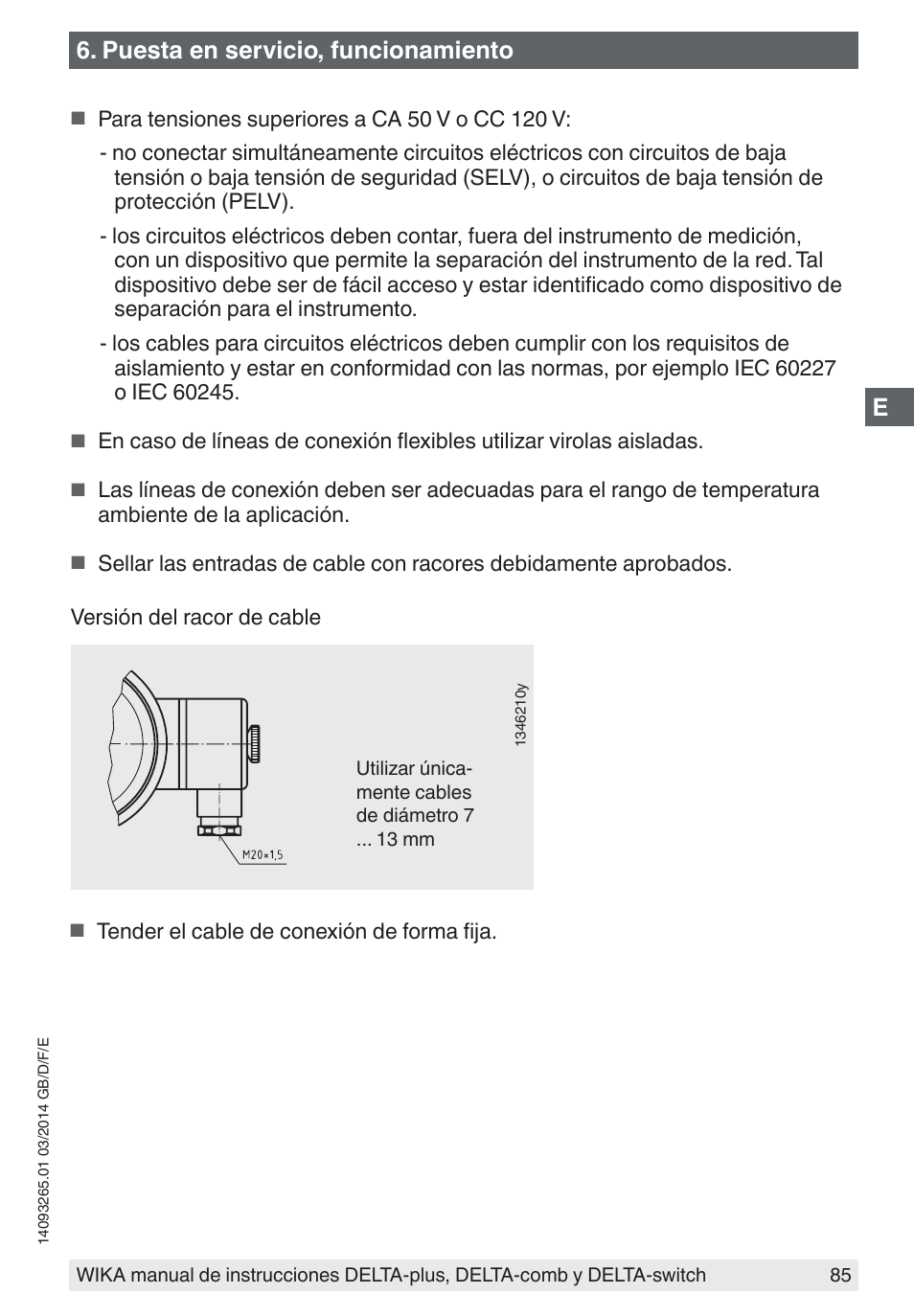 Puesta en servicio, funcionamiento | WIKA DPS40 User Manual | Page 85 / 92