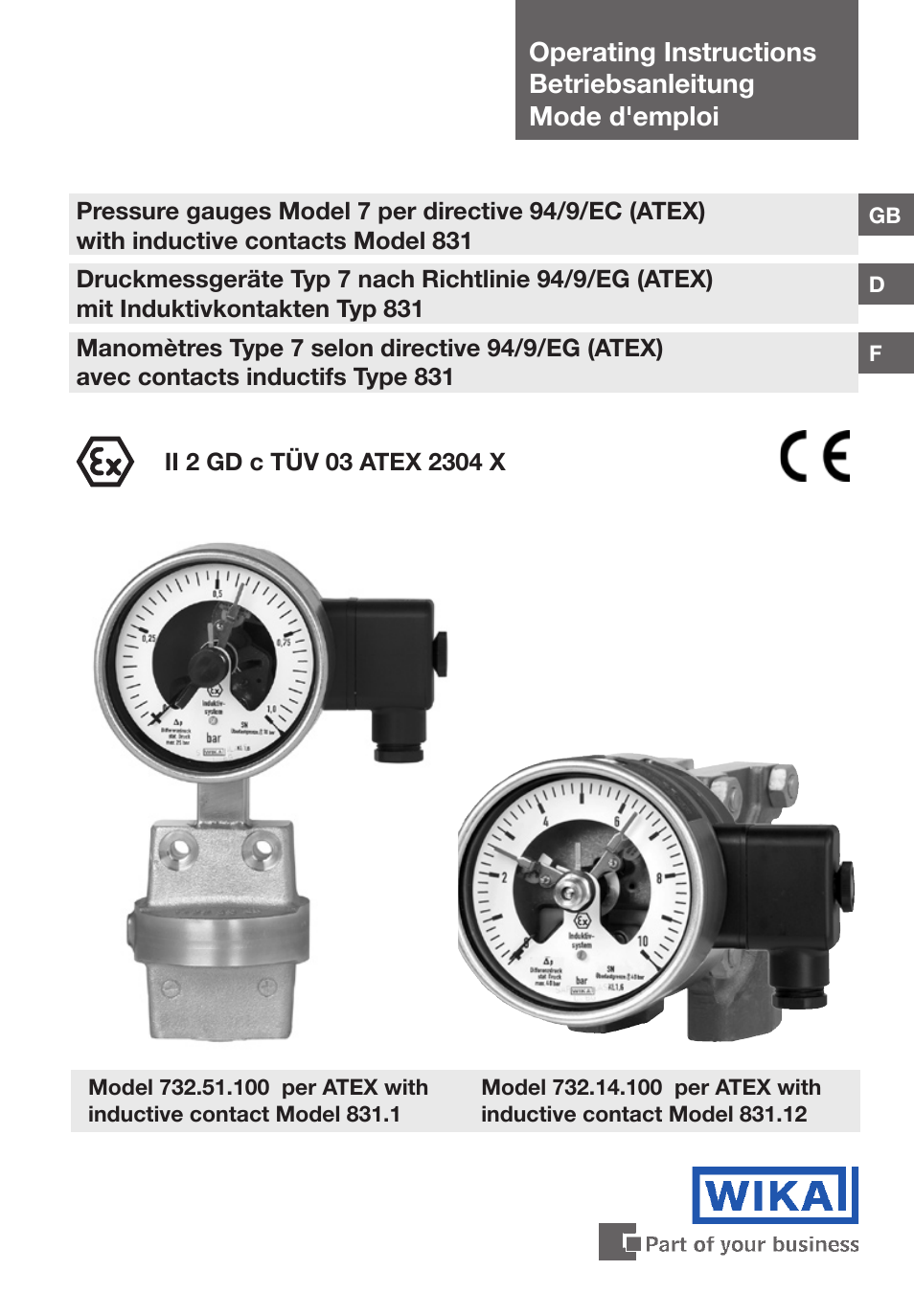 WIKA DPGS43HP.160 User Manual | 56 pages