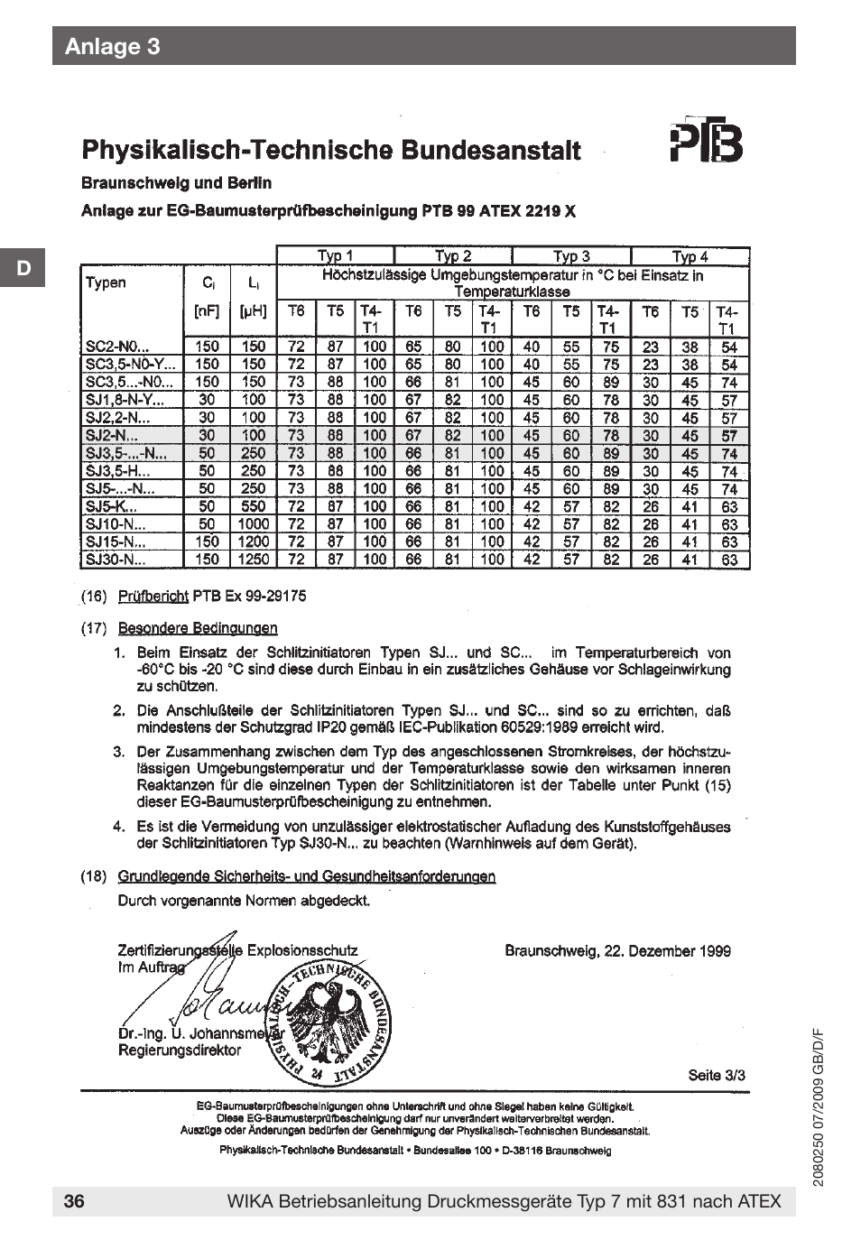 Anlage 3 | WIKA DPGS43HP.160 User Manual | Page 36 / 56