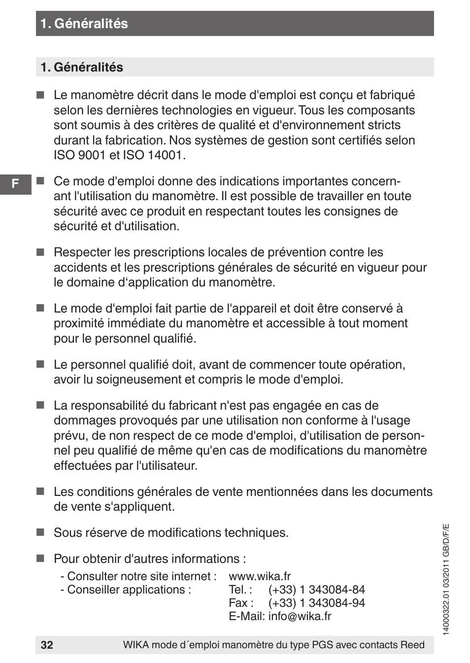 WIKA PGS23.160 User Manual | Page 32 / 60