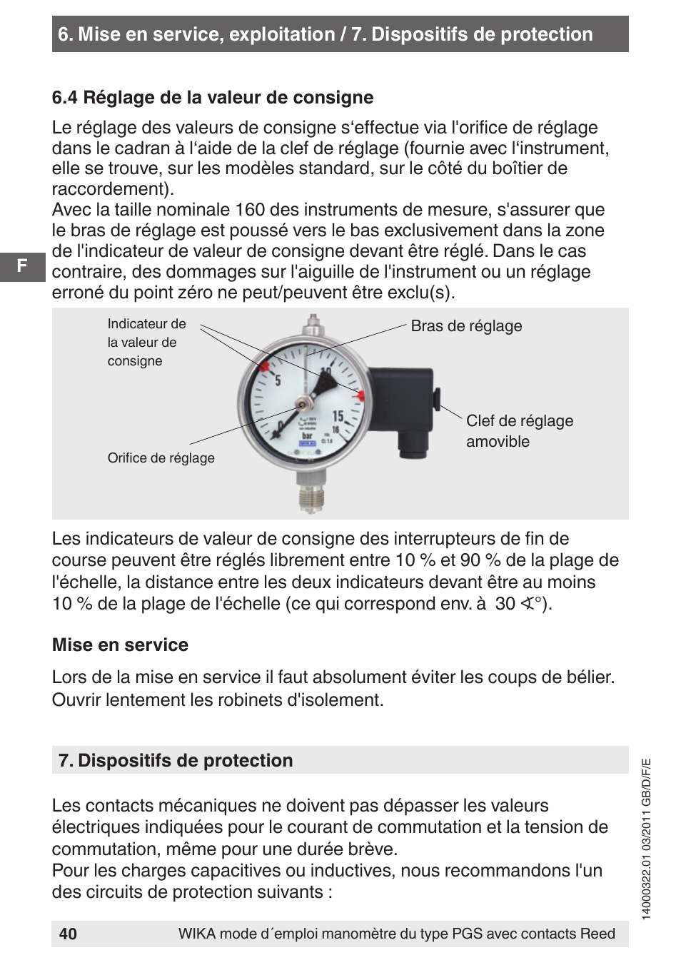 WIKA PGS23.160 User Manual | Page 40 / 60